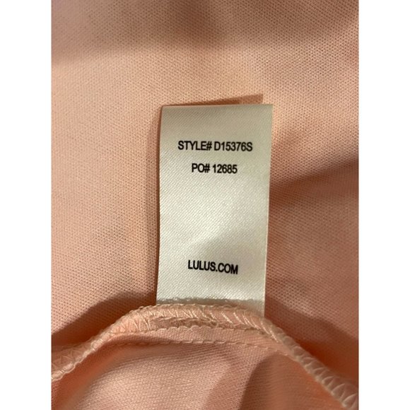 Lulus Womens Taupe Skater Dress Back Zip #D15376S Peach Size Medium - Picture 7 of 8